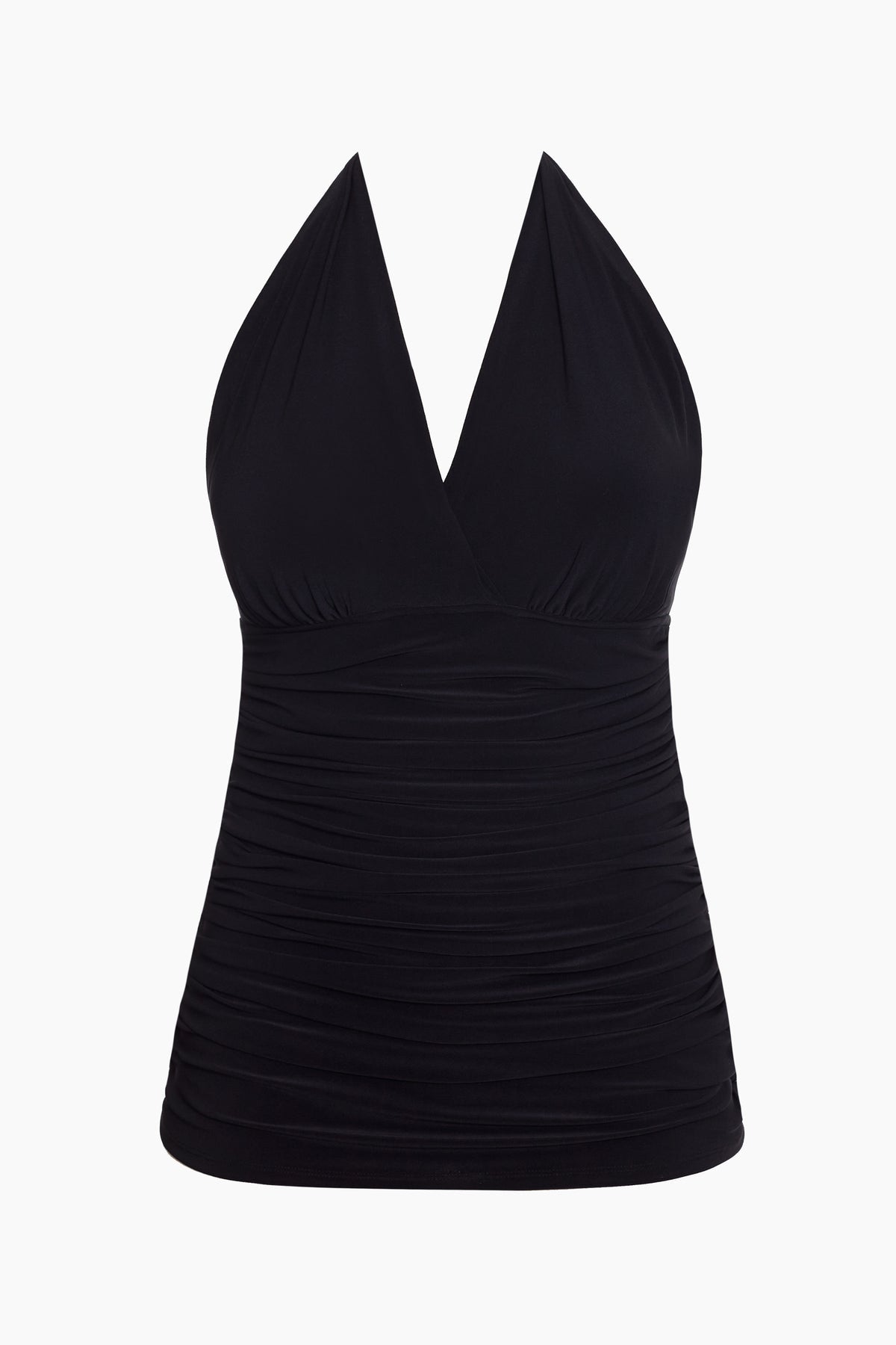 Miraclesuit Black Magicsuit Solid Yvonne Swim Dress DD-Cup