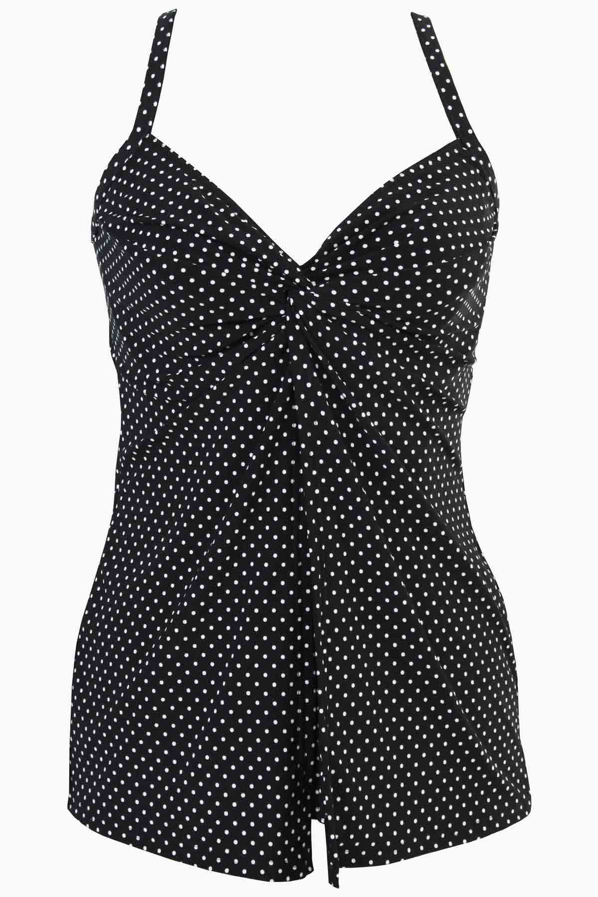 Miraclesuit Midnight Pin Point Love Knot Tankini