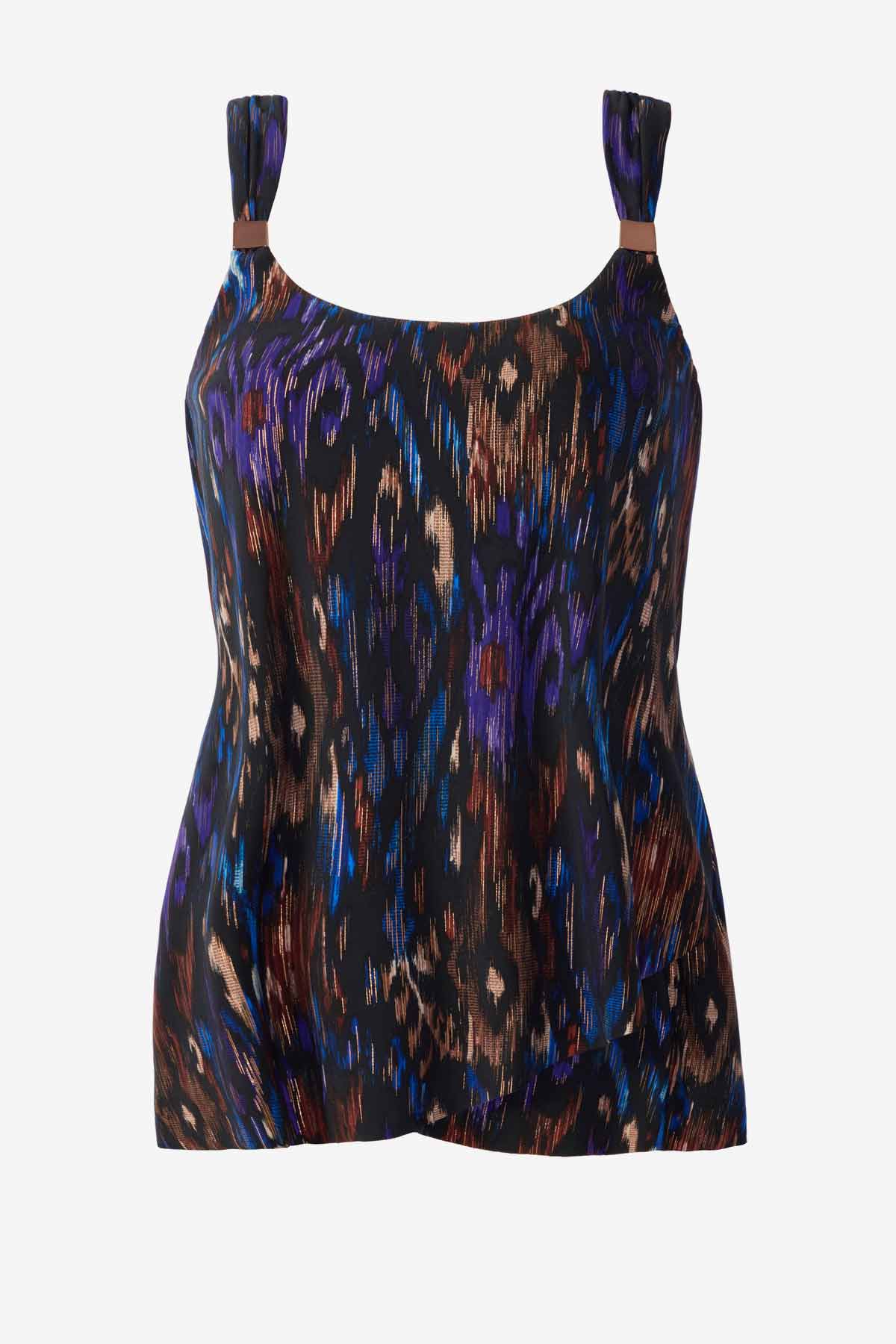 Miraclesuit Black/Multi Tapiz Dazzle Tankini Top