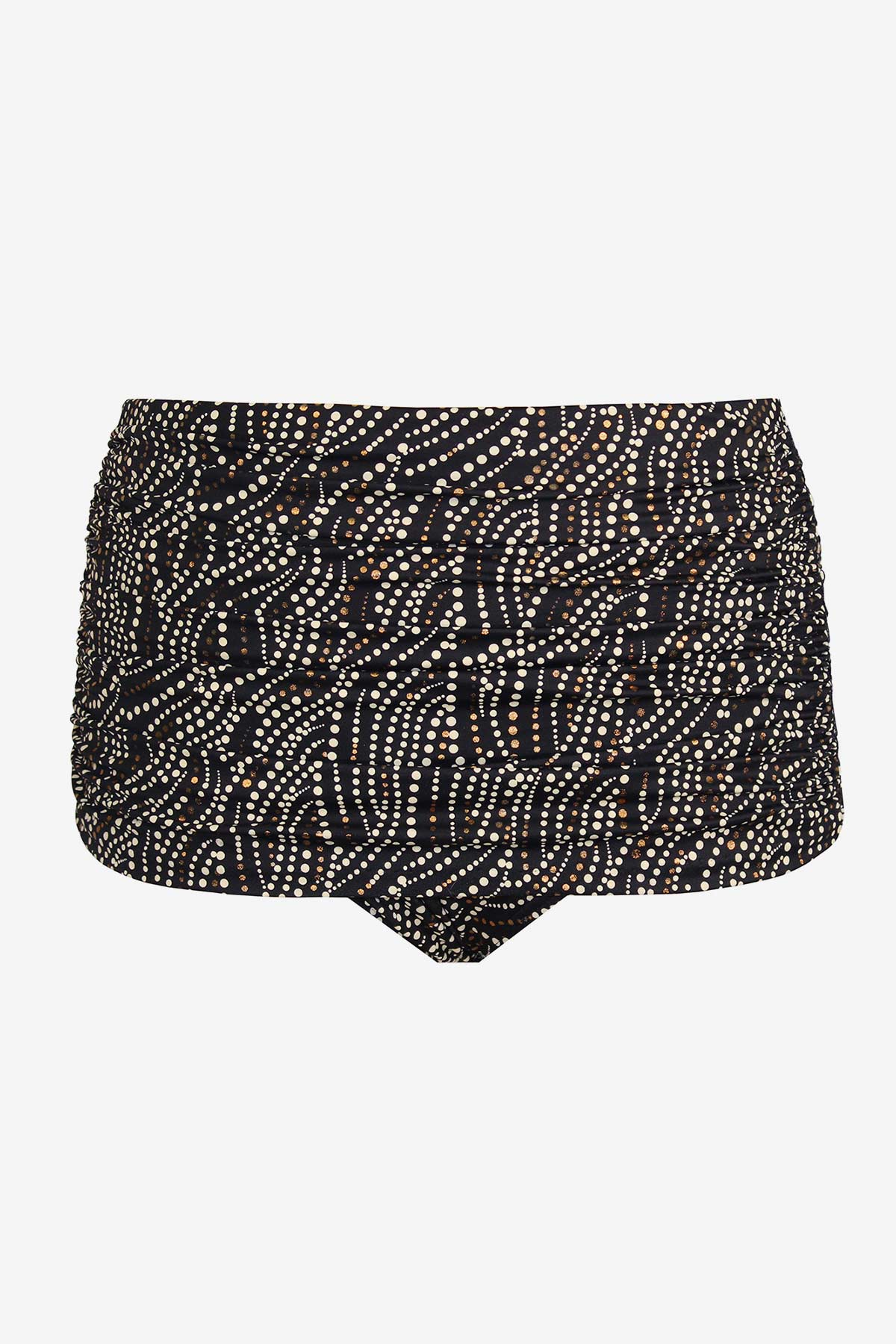 Miraclesuit Bronze Tummy Control Swimsuit Two Piece - Bronze Age Norma Jean Retro Swim Bottom