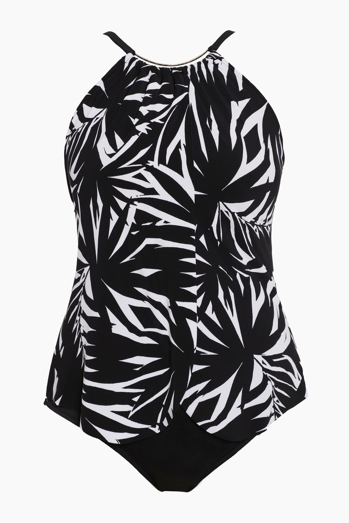 Miraclesuit Black/White Magicsuit Chicly Shaded Jill One Piece Swimsuit