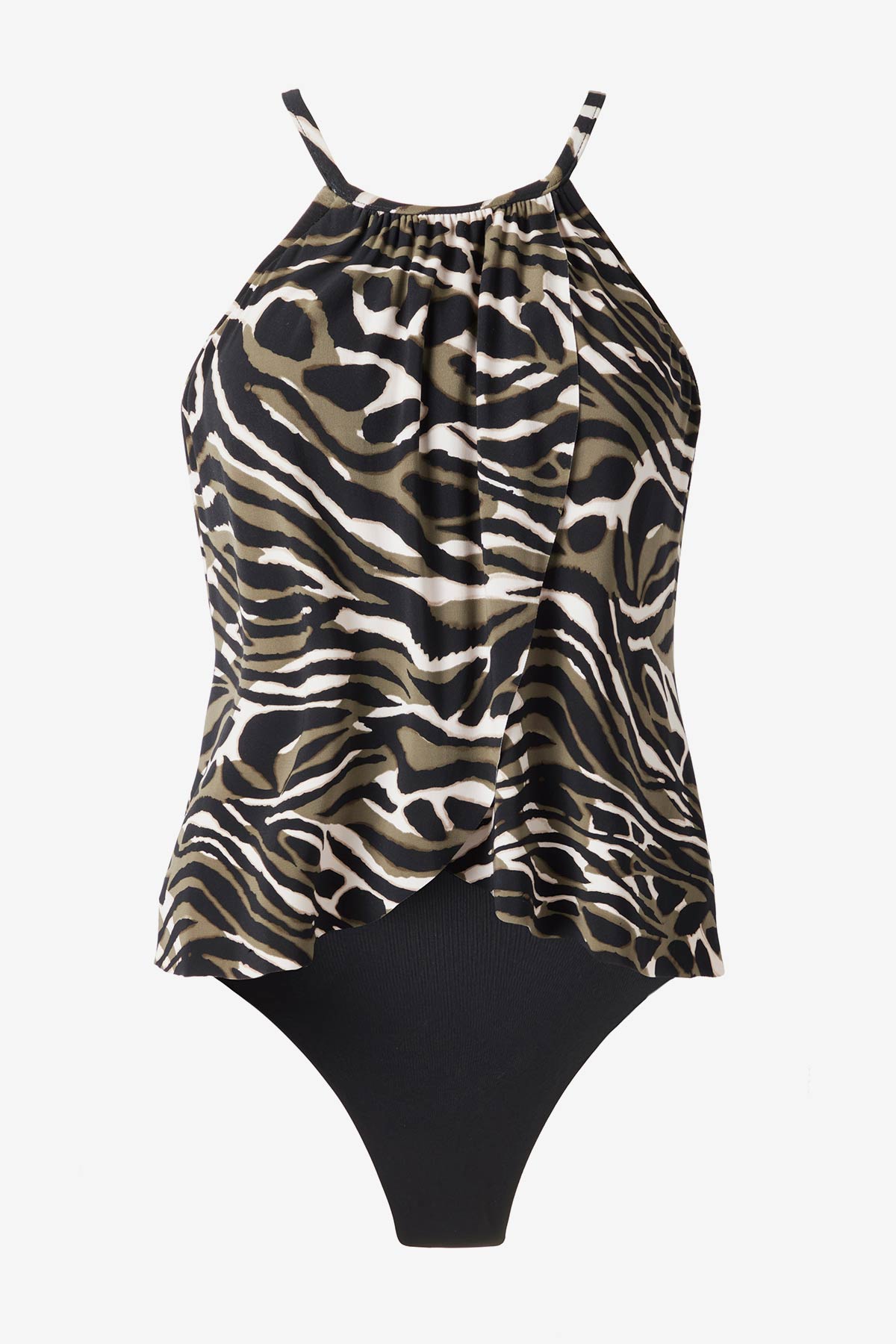 Miraclesuit Black/Multi Magicsuit Safari Sands Aubrey One Piece Swimsuit