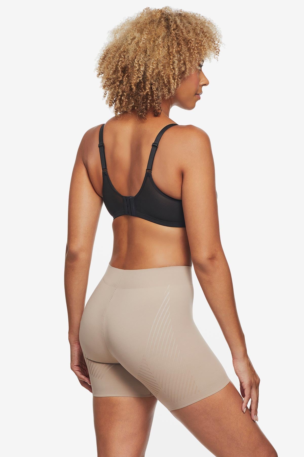 Miraclesuit Black Iconic Core Mid-Thigh Shaping Short with Rear Lift
