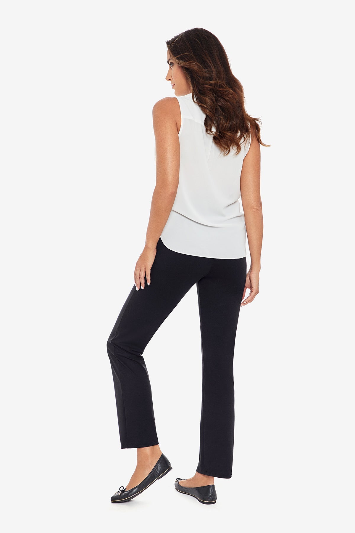 Miraclesuit Deep Black Tummy Control Work Leggings
