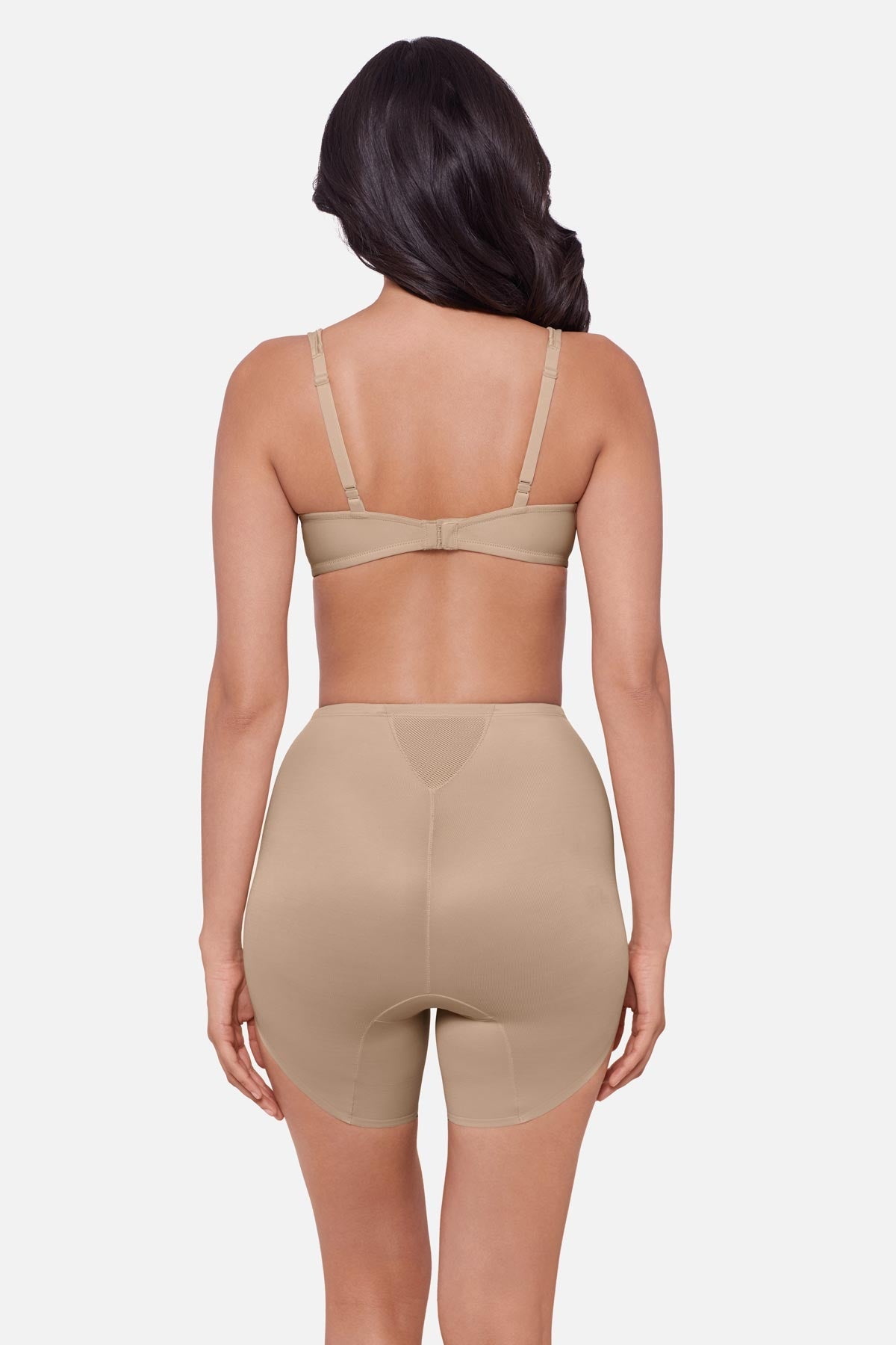 Miraclesuit Black Showstopped Slanted Hem Shaping Short