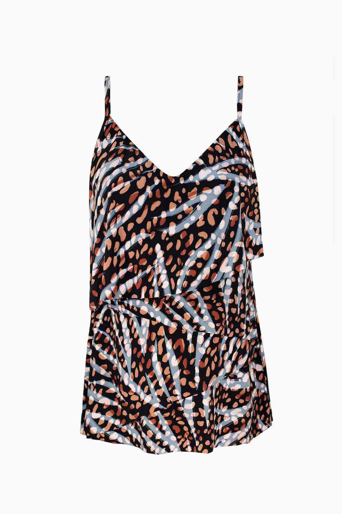 Miraclesuit Black/Multi Magicsuit Natural Wonder Chloe Tankini