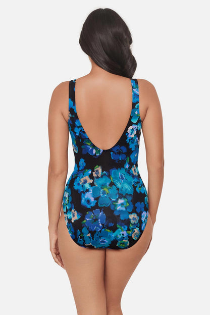 Miraclesuit Black/Multi Circe One Piece in Secret Garden