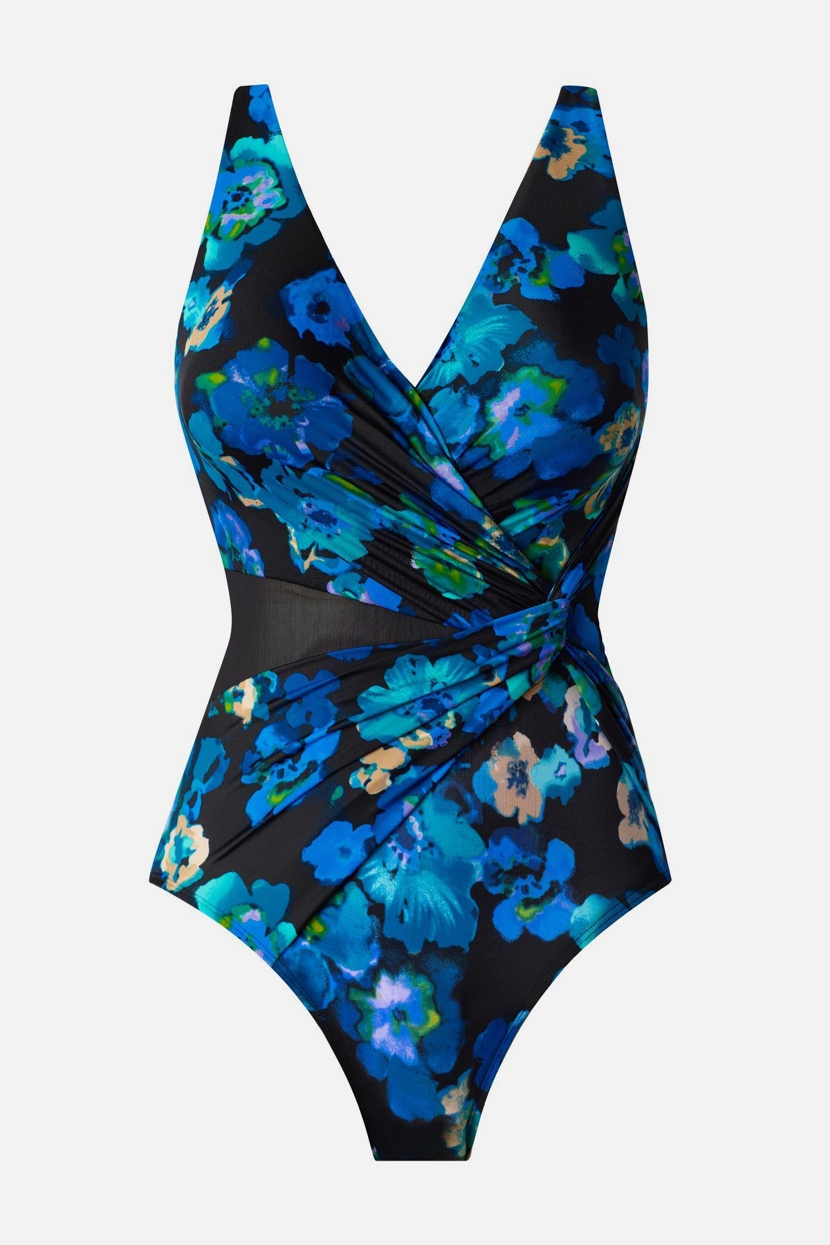 Miraclesuit Black/Multi Circe One Piece in Secret Garden