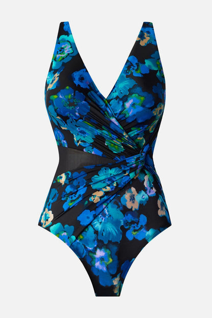Miraclesuit Black/Multi Circe One Piece in Secret Garden