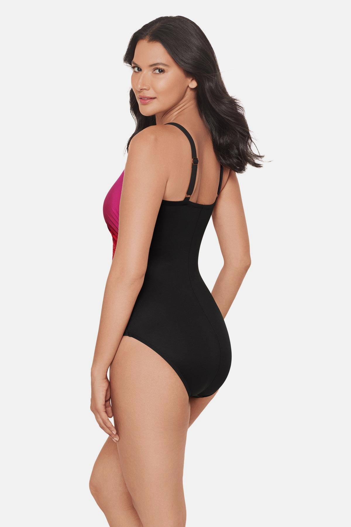 Miraclesuit Black/Multi Starr One Piece in Petali Rosa