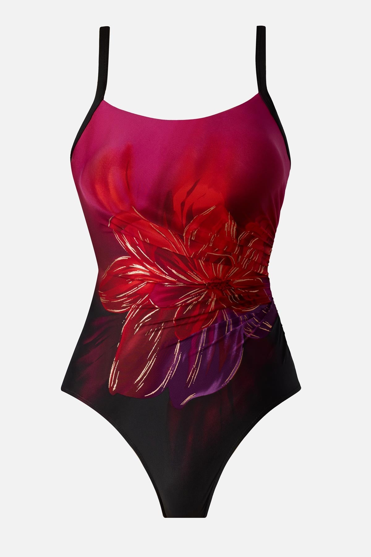 Miraclesuit Black/Multi Starr One Piece in Petali Rosa