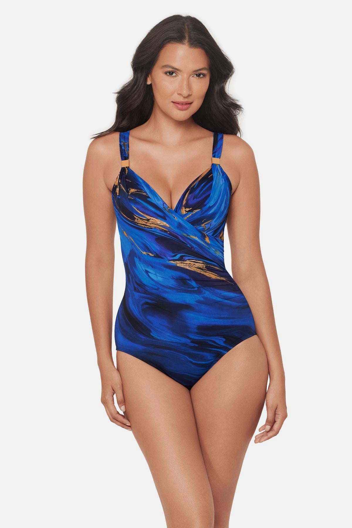 Miraclesuit Blue/Multi Siren One Piece in Stellar Nova