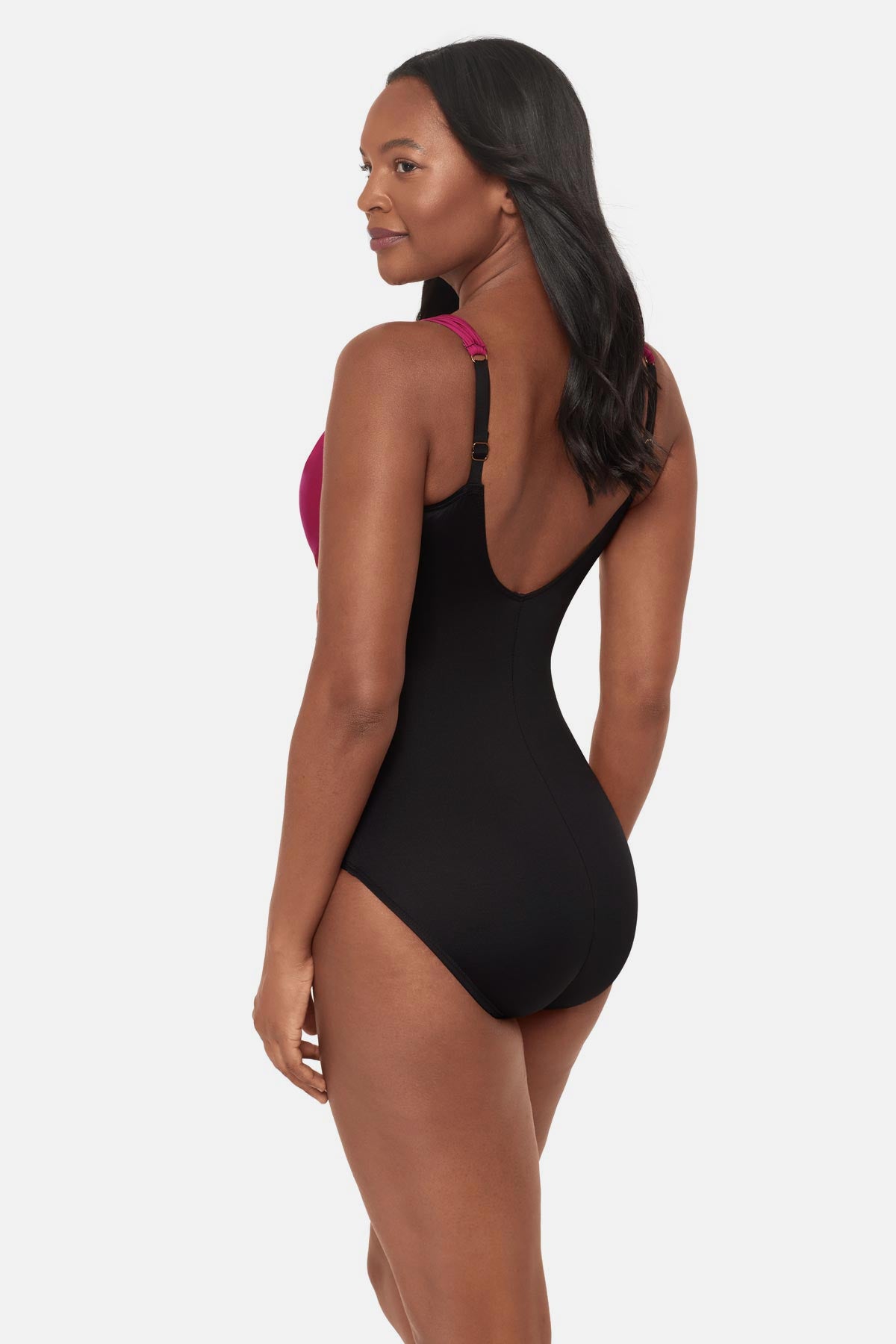 Miraclesuit Black/Multi Siren One Piece in Petali Rosa