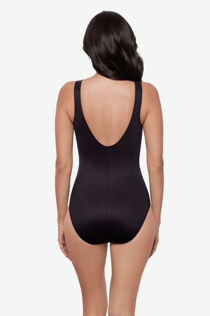 Miraclesuit Black Swizzle One Piece