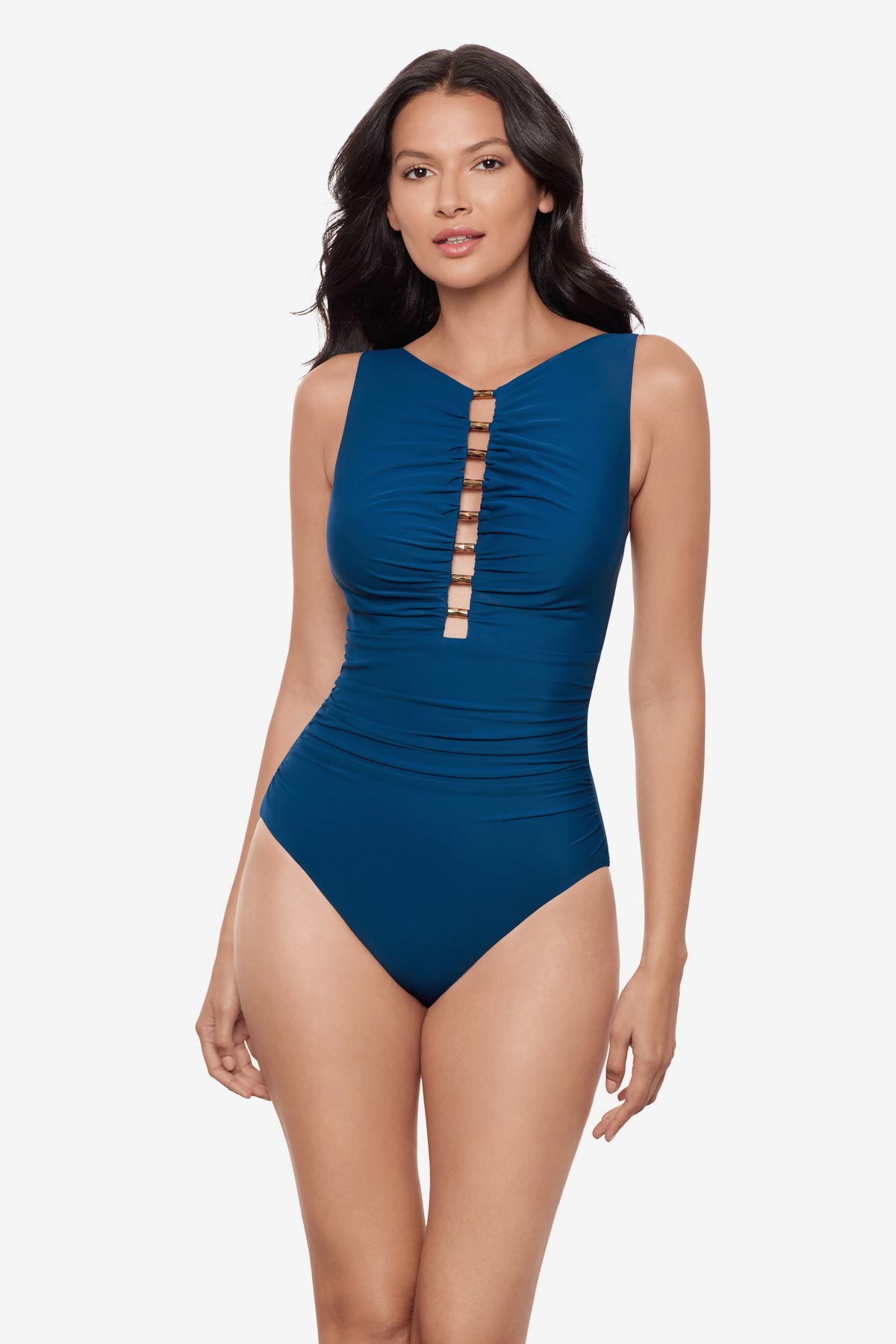 Miraclesuit Black Swizzle One Piece