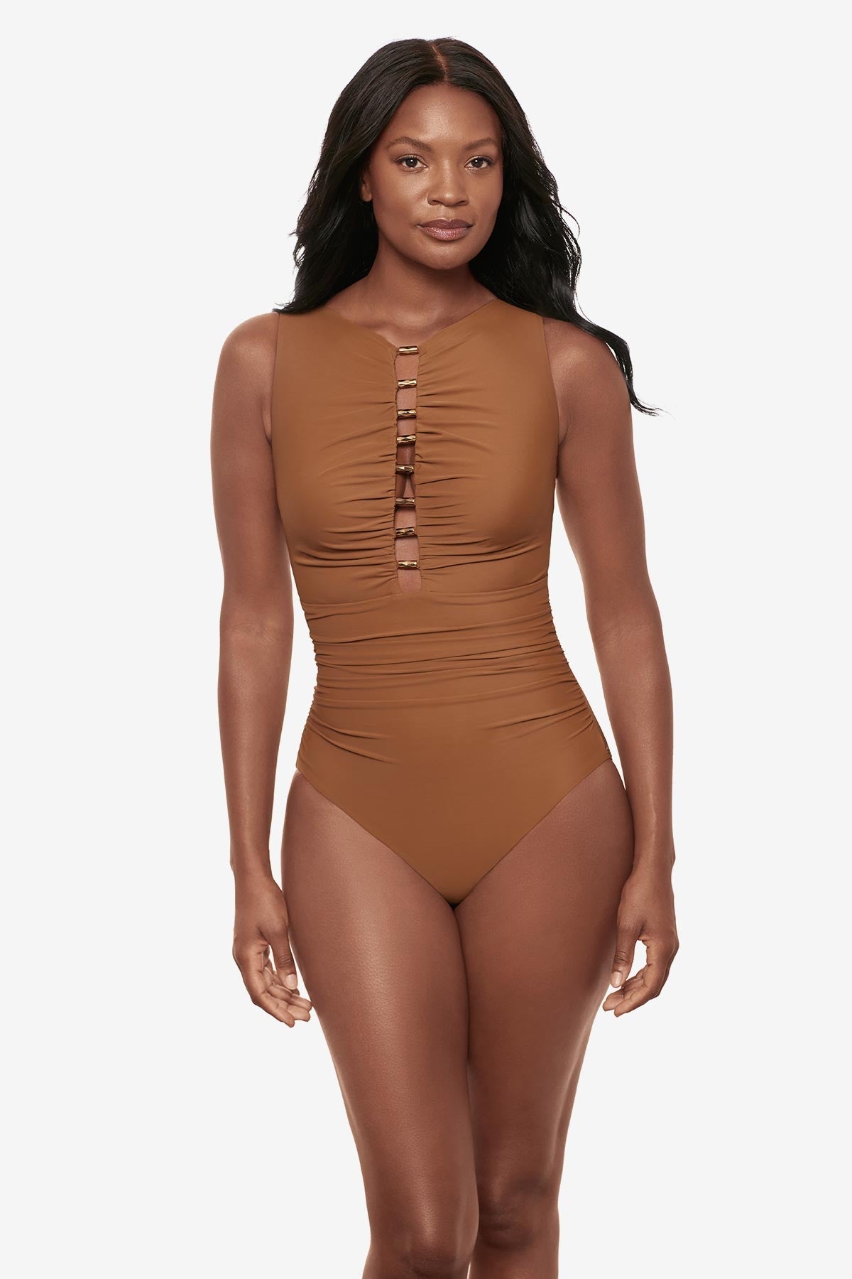 Miraclesuit Black Swizzle One Piece