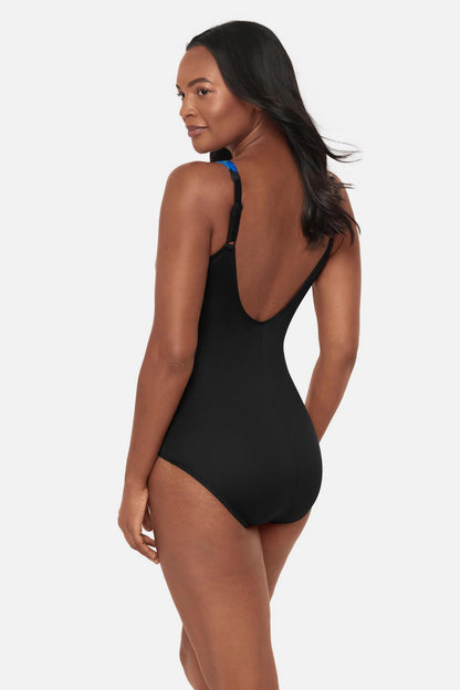 Miraclesuit Black/Multi Oceanus One Piece in Secret Garden
