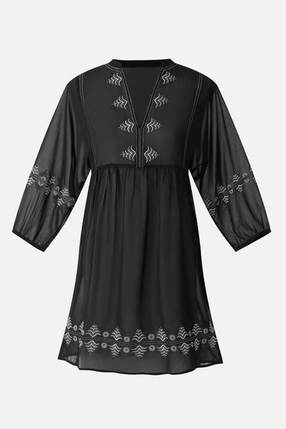 Miraclesuit Black/White Beach Dress Cover Up in Elysium