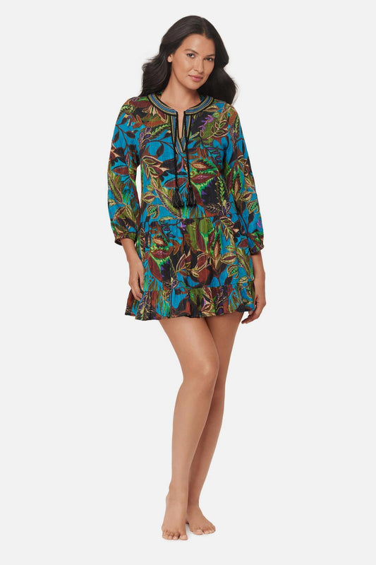 Miraclesuit Blue/Multi Beach Dress in Amazonia