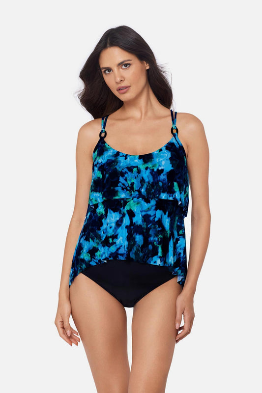 Miraclesuit Blue/Multi Magicsuit Gracie Tankini Top in Mashup