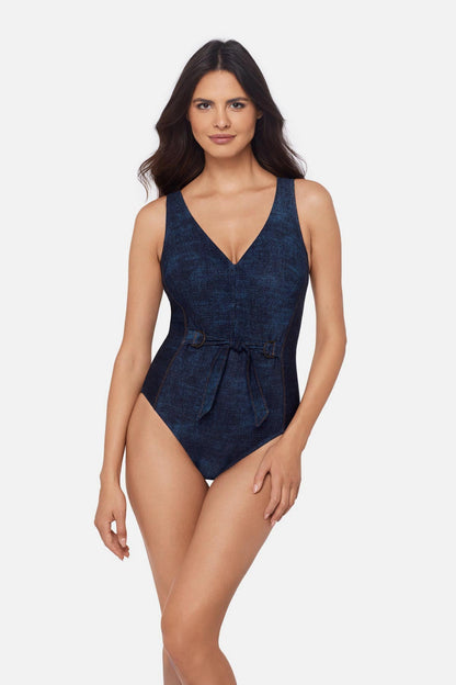 Miraclesuit Denim Magicsuit Shania One Piece in Biilie Jean