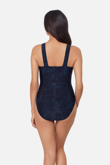 Miraclesuit Denim Magicsuit Shania One Piece in Biilie Jean