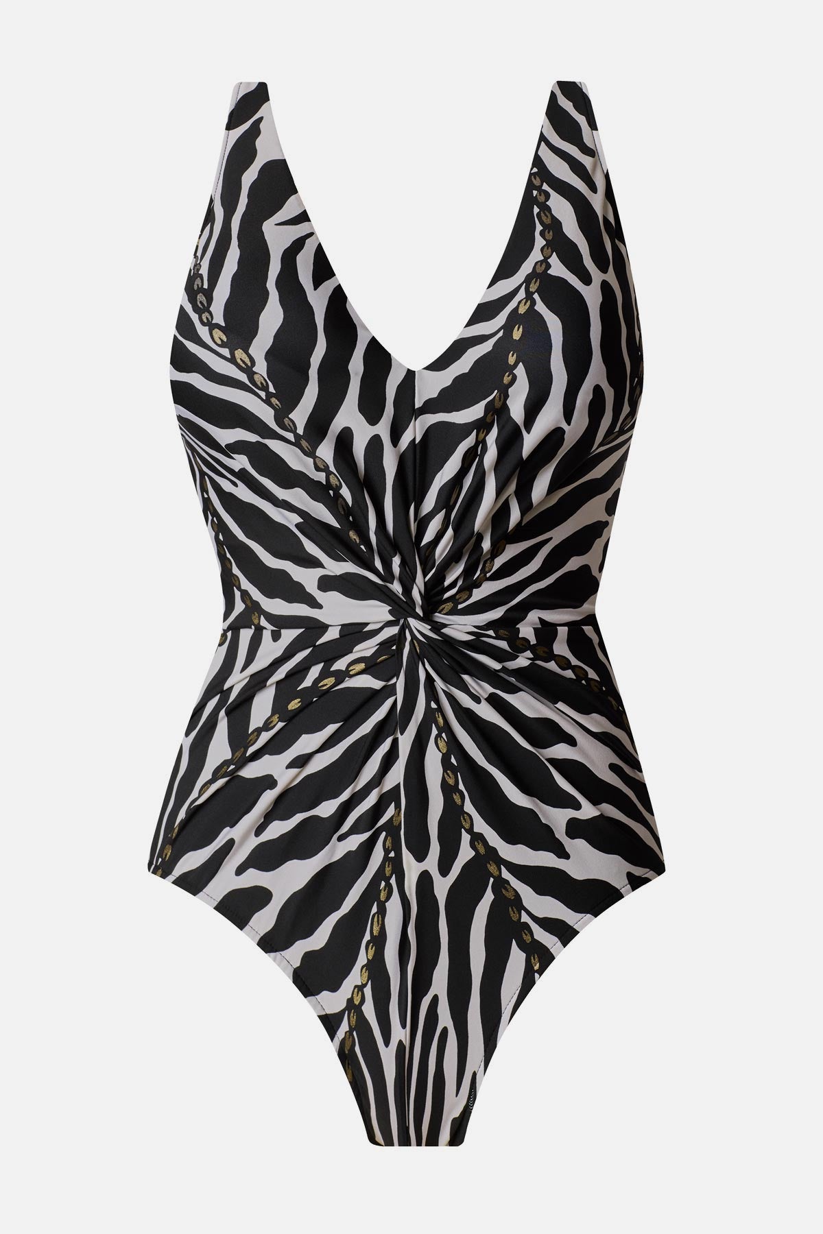 Miraclesuit Black/White Magicsuit Drew One Piece in Sand Tracks