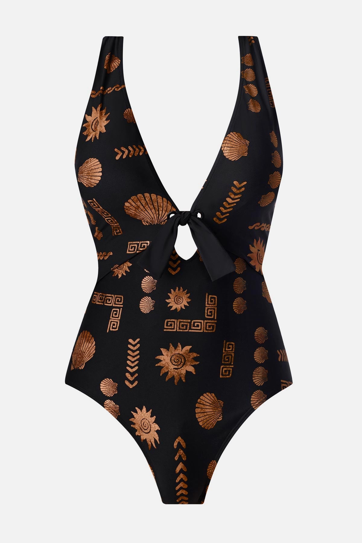 Miraclesuit Black/Multi Magicsuit Halle One Piece in Clamdigger