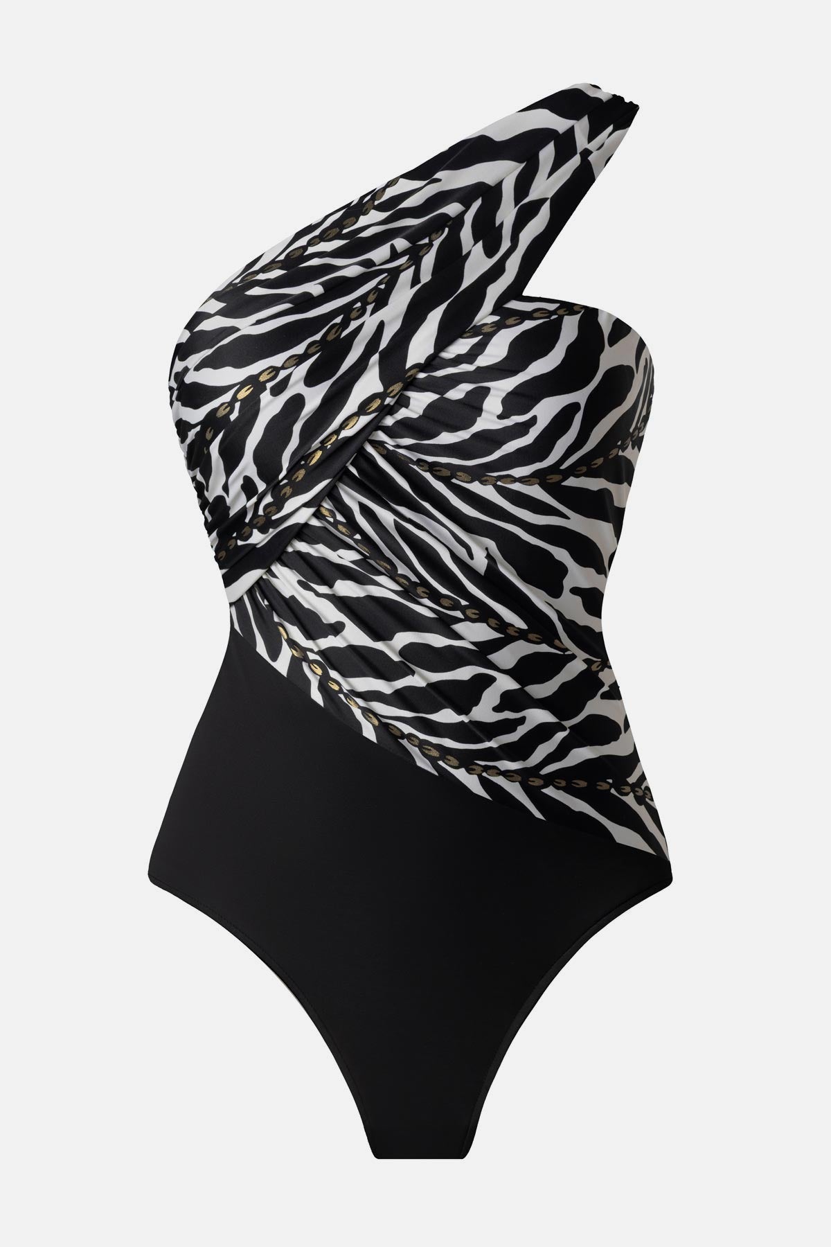 Miraclesuit Black/White Magicsuit Goddess One Piece in Sand Tracks
