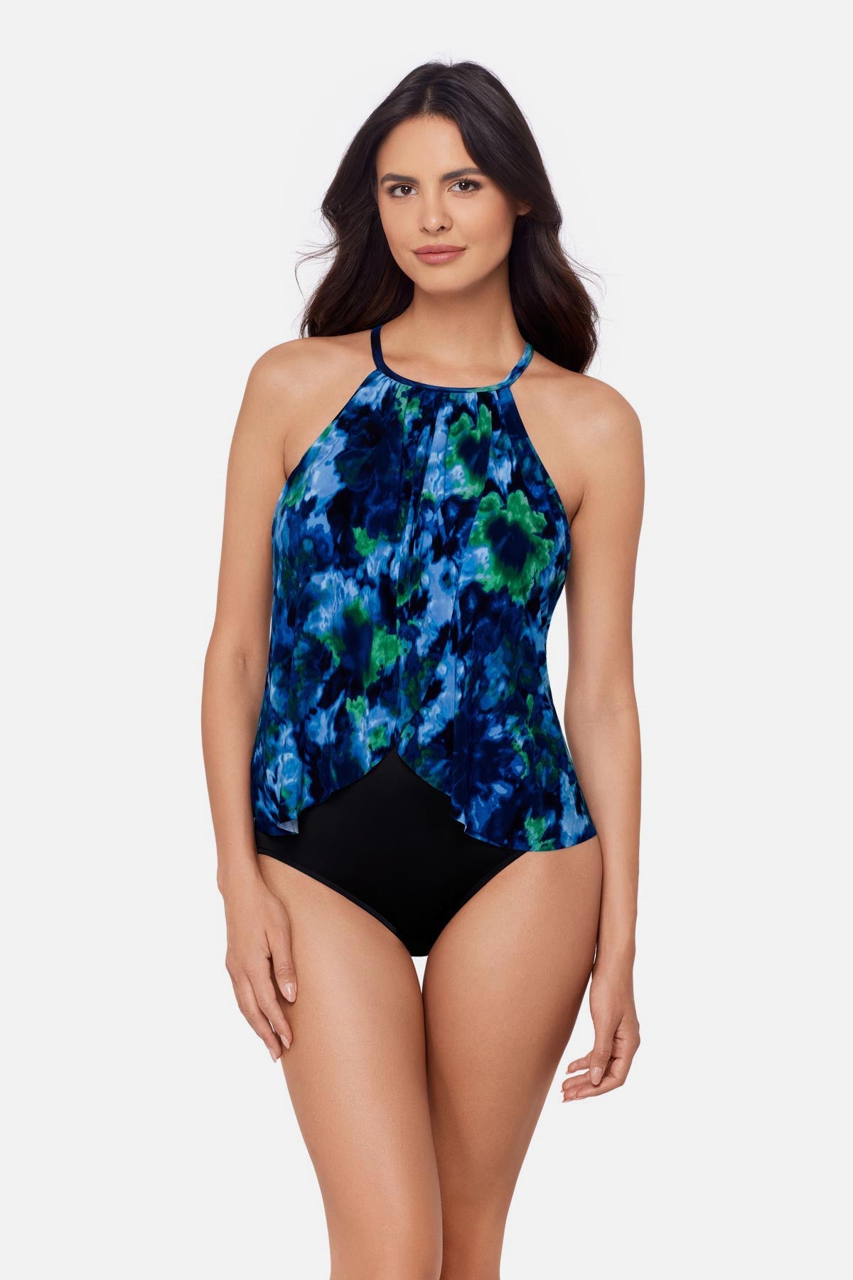 Miraclesuit Blue/Multi Magicsuit Aubrey One Piece in Mashup