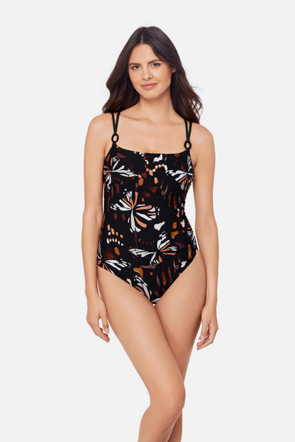 Miraclesuit Black/Multi Magicsuit Georgie One Piece in Chrysalis