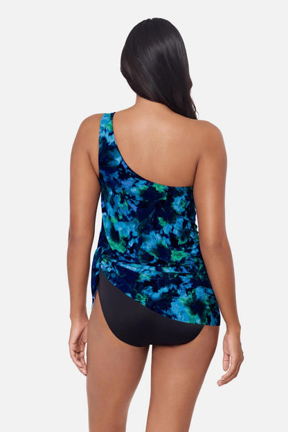 Miraclesuit Blue/Multi Magicsuit Amal Swim Dress in Mashup