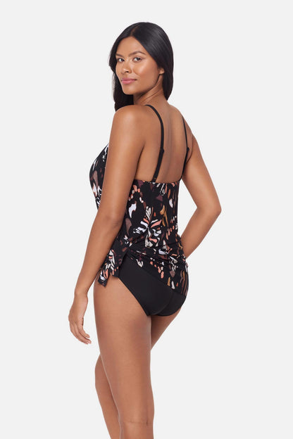 Miraclesuit Black/Multi Magicsuit Parker Swim Dress in Chrysalis