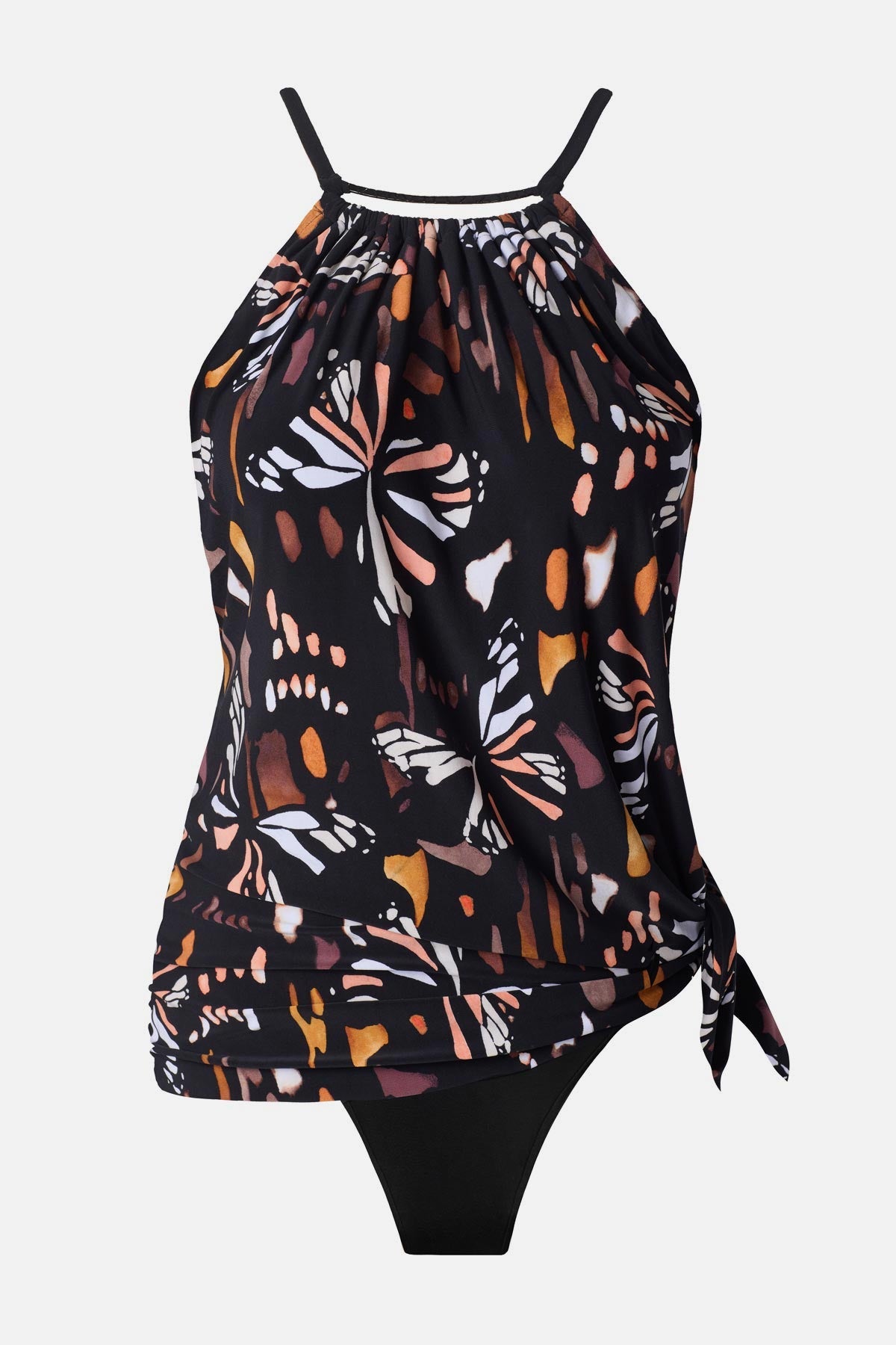 Miraclesuit Black/Multi Magicsuit Parker Swim Dress in Chrysalis
