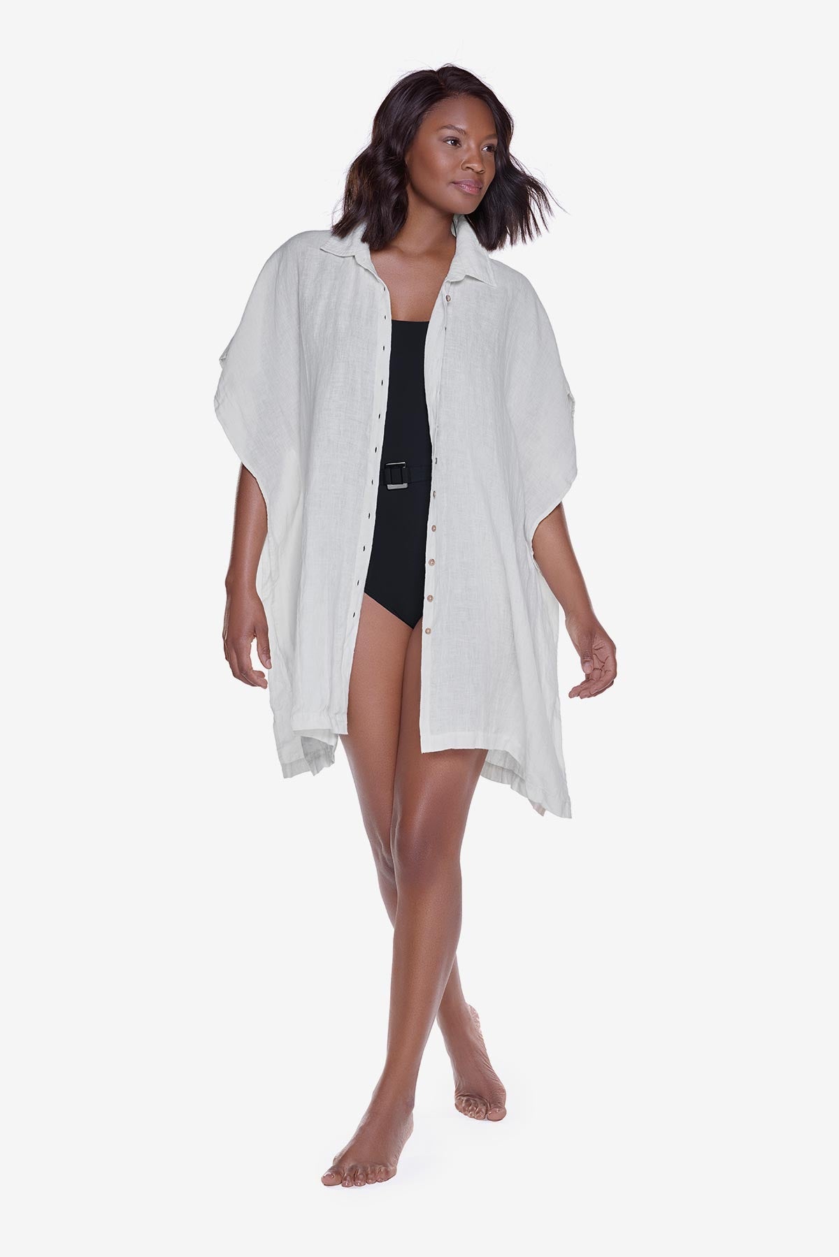 Miraclesuit Ivory Beach Shirt Cover Up in Ivory