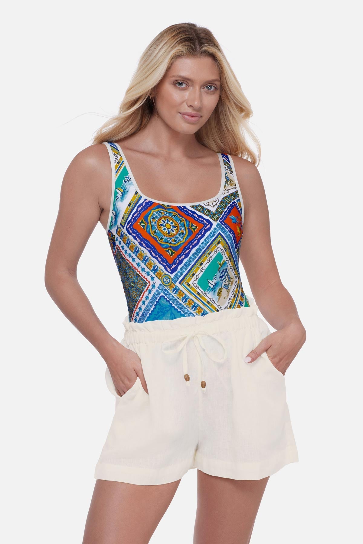 Miraclesuit Ivory miracle by Beach Shorts in Ivory