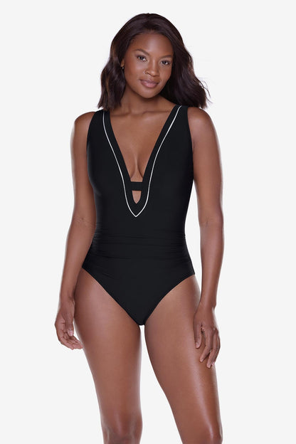 Miraclesuit Black Zen One Piece in Black