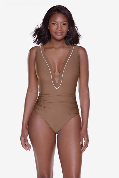 Miraclesuit Flax Zen One Piece in Flax