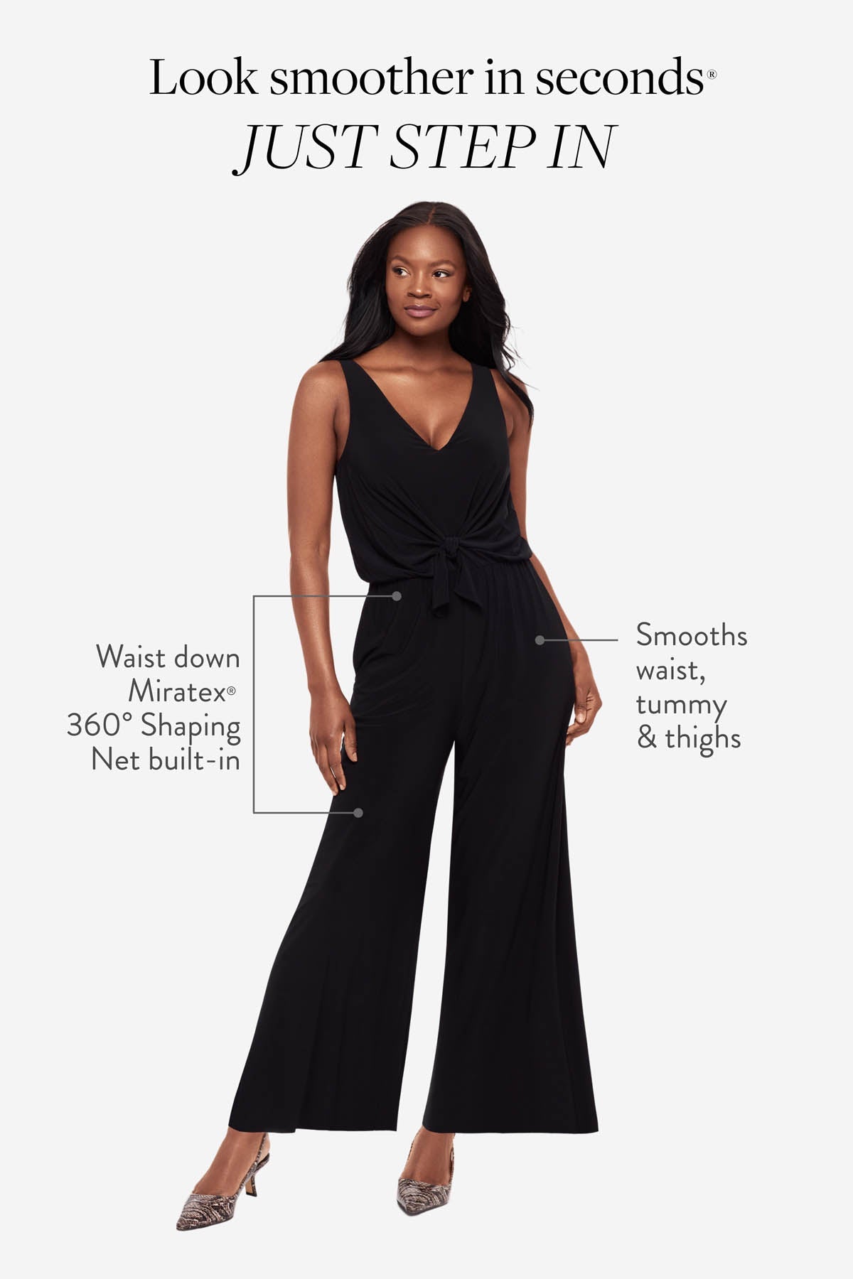 Miraclesuit Black Jesi Shaping Jumpsuit in Black