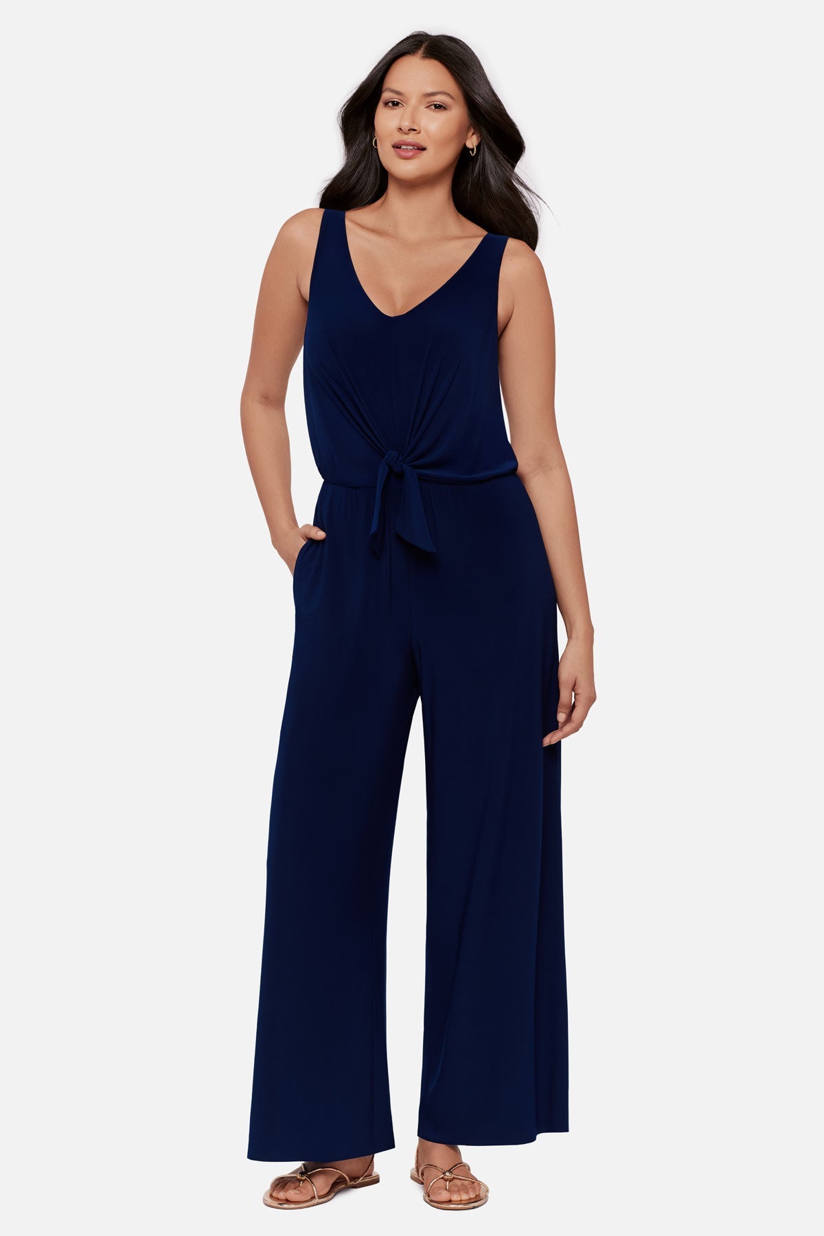 Miraclesuit Navy Body by Jesi Shaping Jumpsuit in Navy