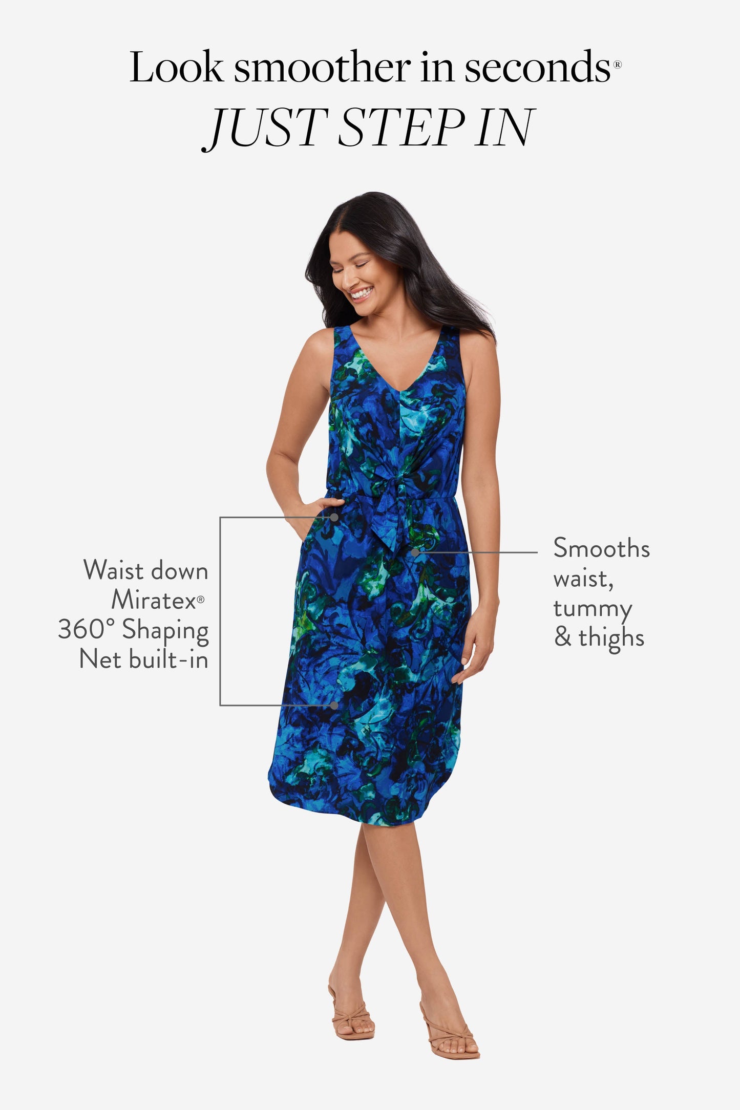 Miraclesuit Celestrial Bloom Body by Tali Shaping Dress in Celestrial Bloom