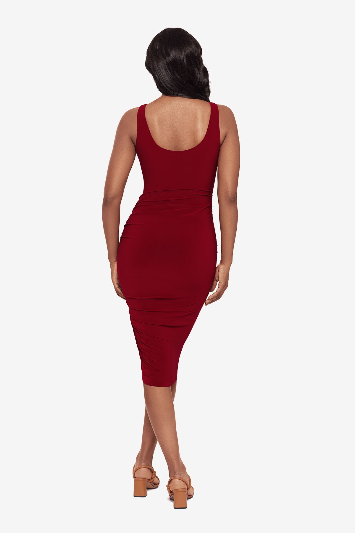 Miraclesuit Crimson Red Body by Regi Shaping Dress in Crimson