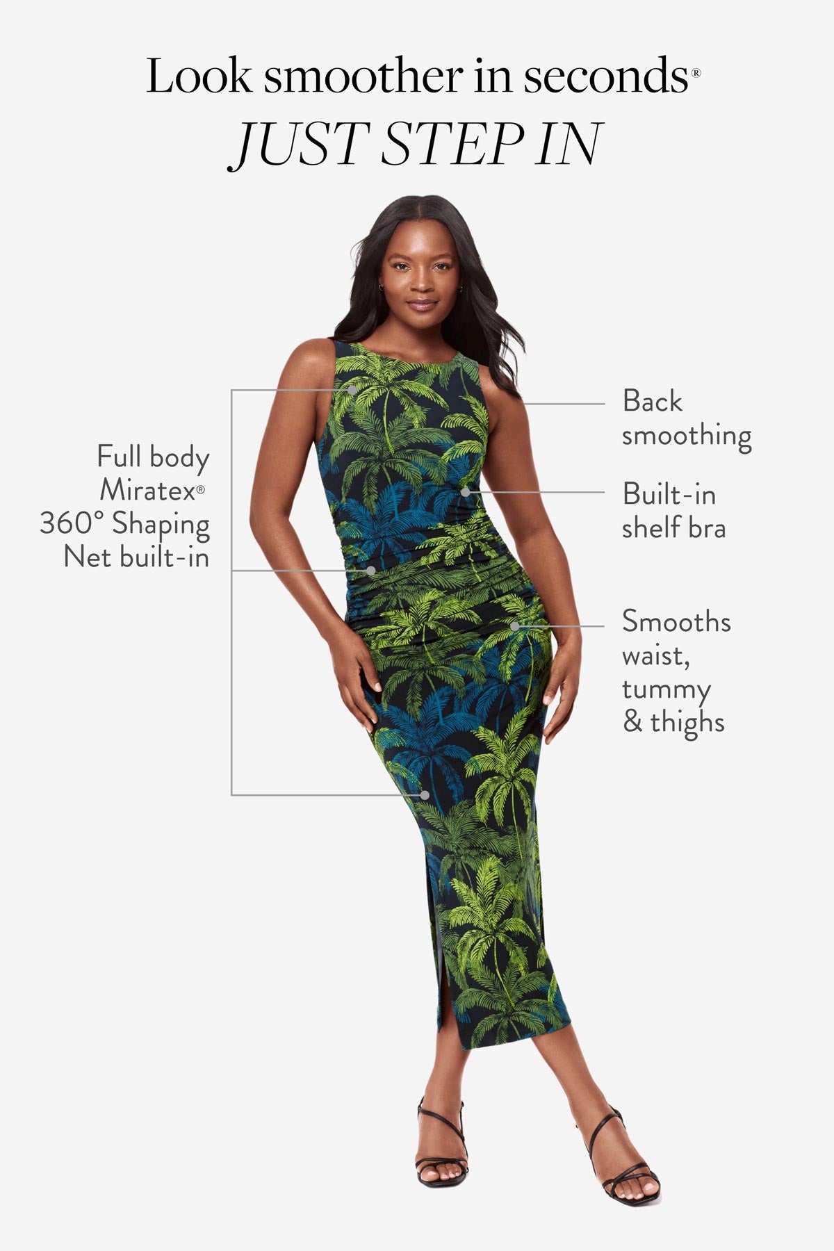 Miraclesuit Isla Palma Body by Roxi Shaping Dress in Isla Palma
