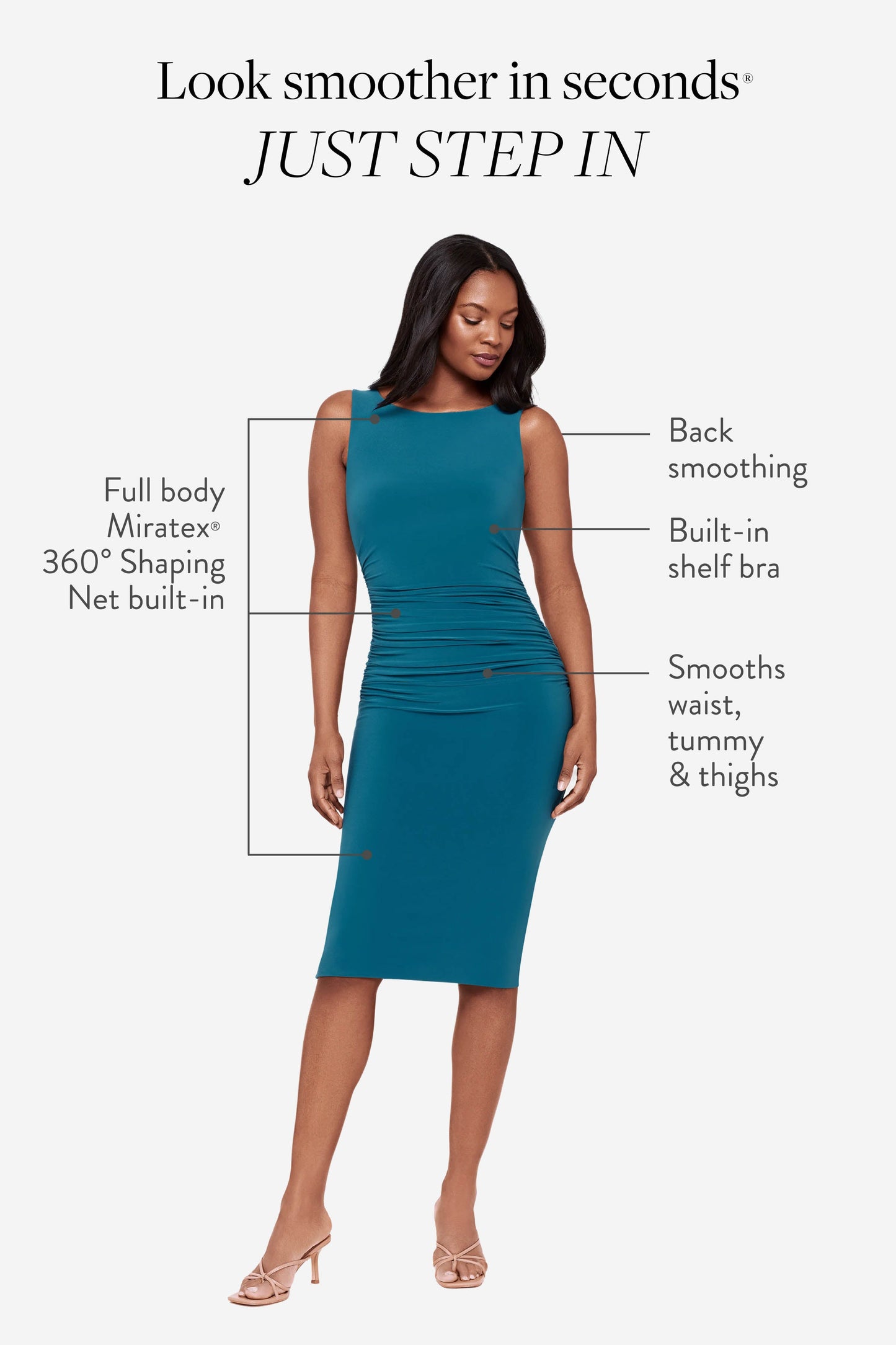 Miraclesuit Aegean Body by Regi Shaping Dress in Aegean