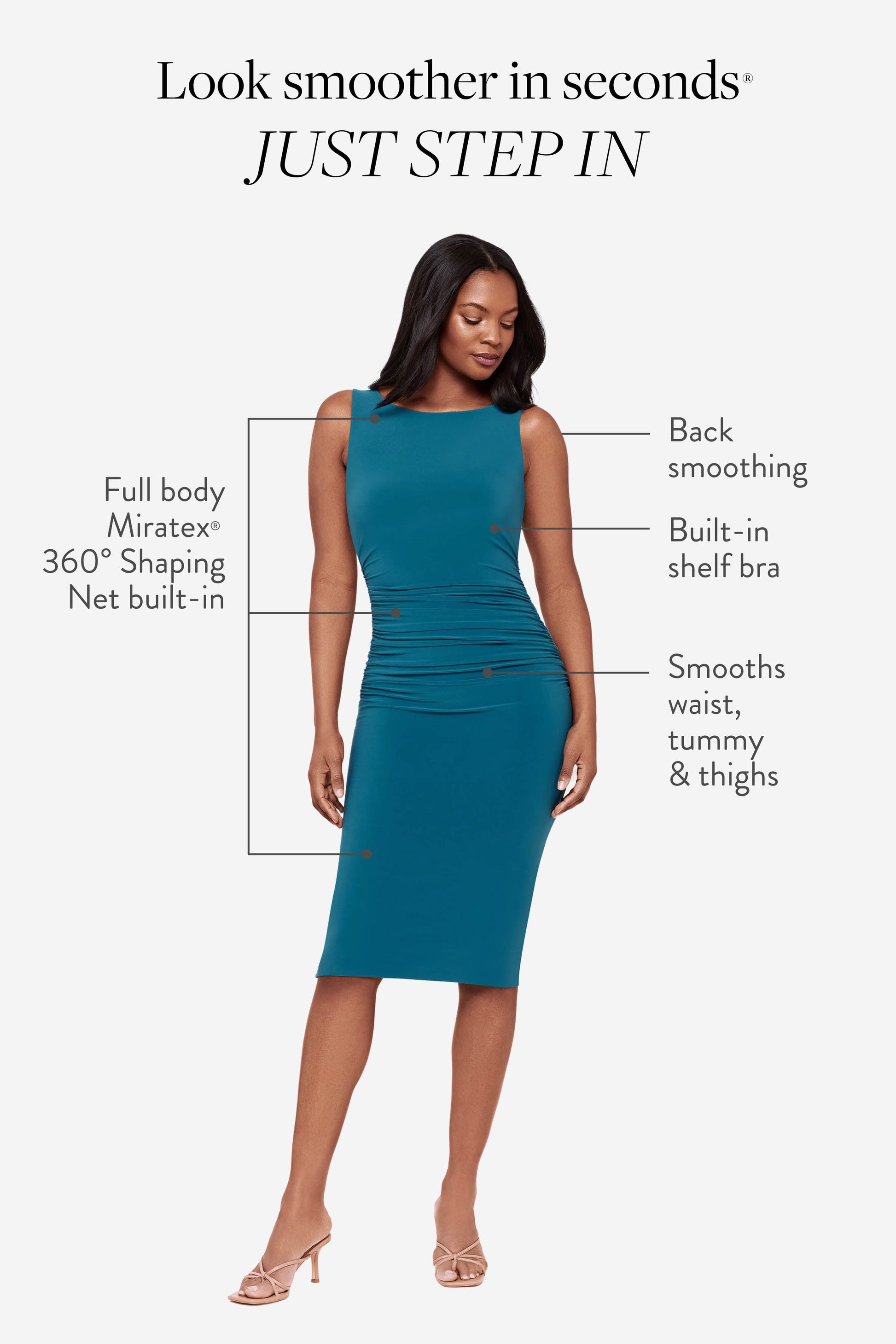 Miraclesuit Aegean Body by Regi Shaping Dress in Aegean