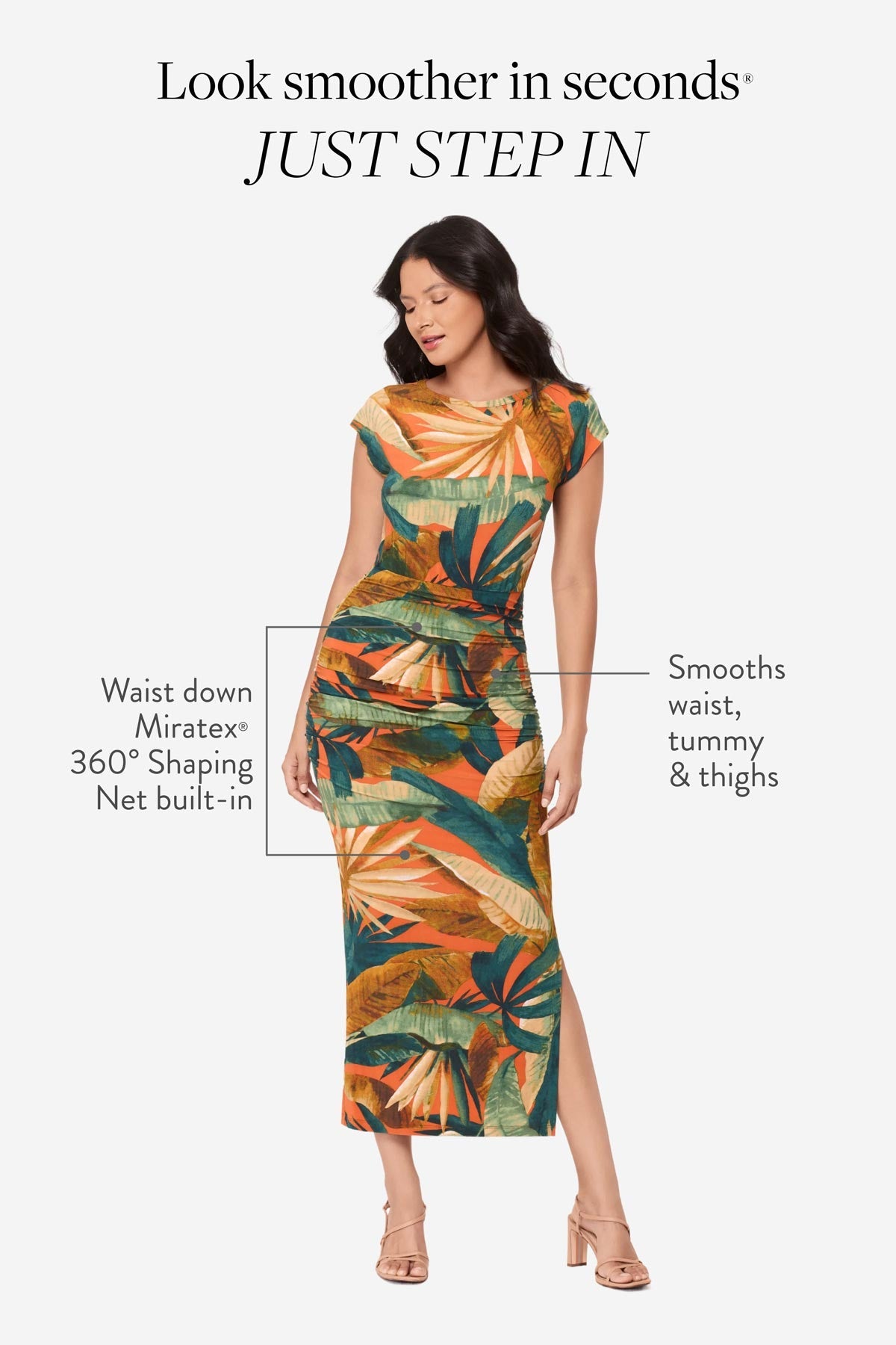 Miraclesuit Tropicale Sole Body by Cali Shaping Dress in Tropicale Sole
