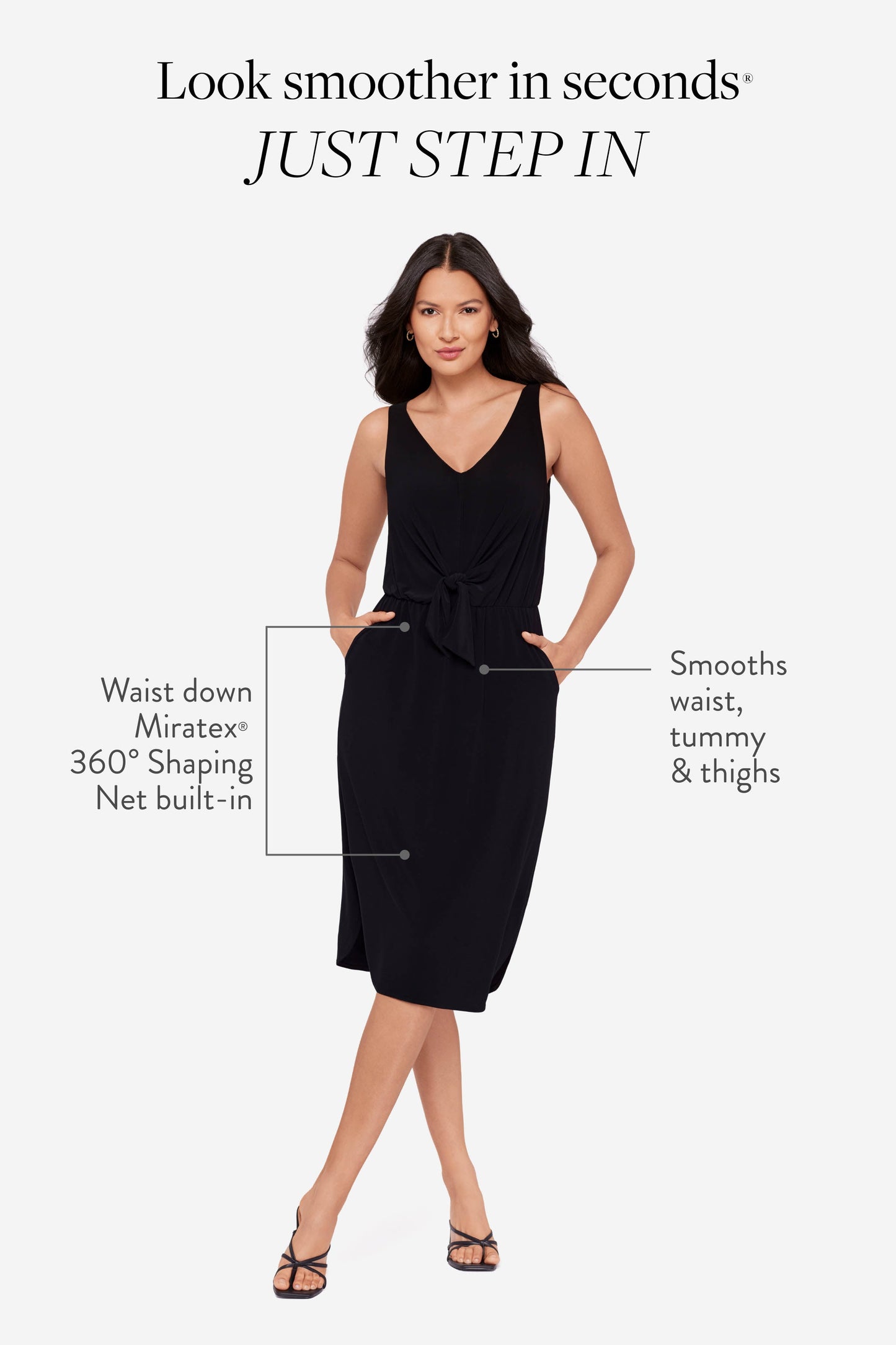 Miraclesuit Black Body by Tali Shaping Dress in Black