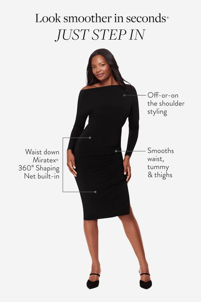 Miraclesuit Black Niki Shaping Dress in Black