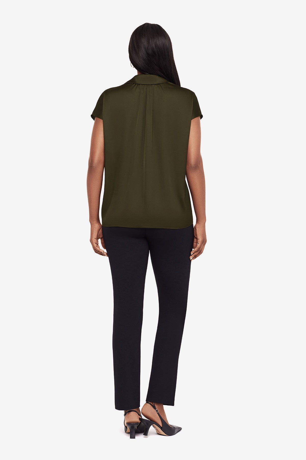 Miraclesuit Nori Relaxed Charmeuse Blouse in Nori