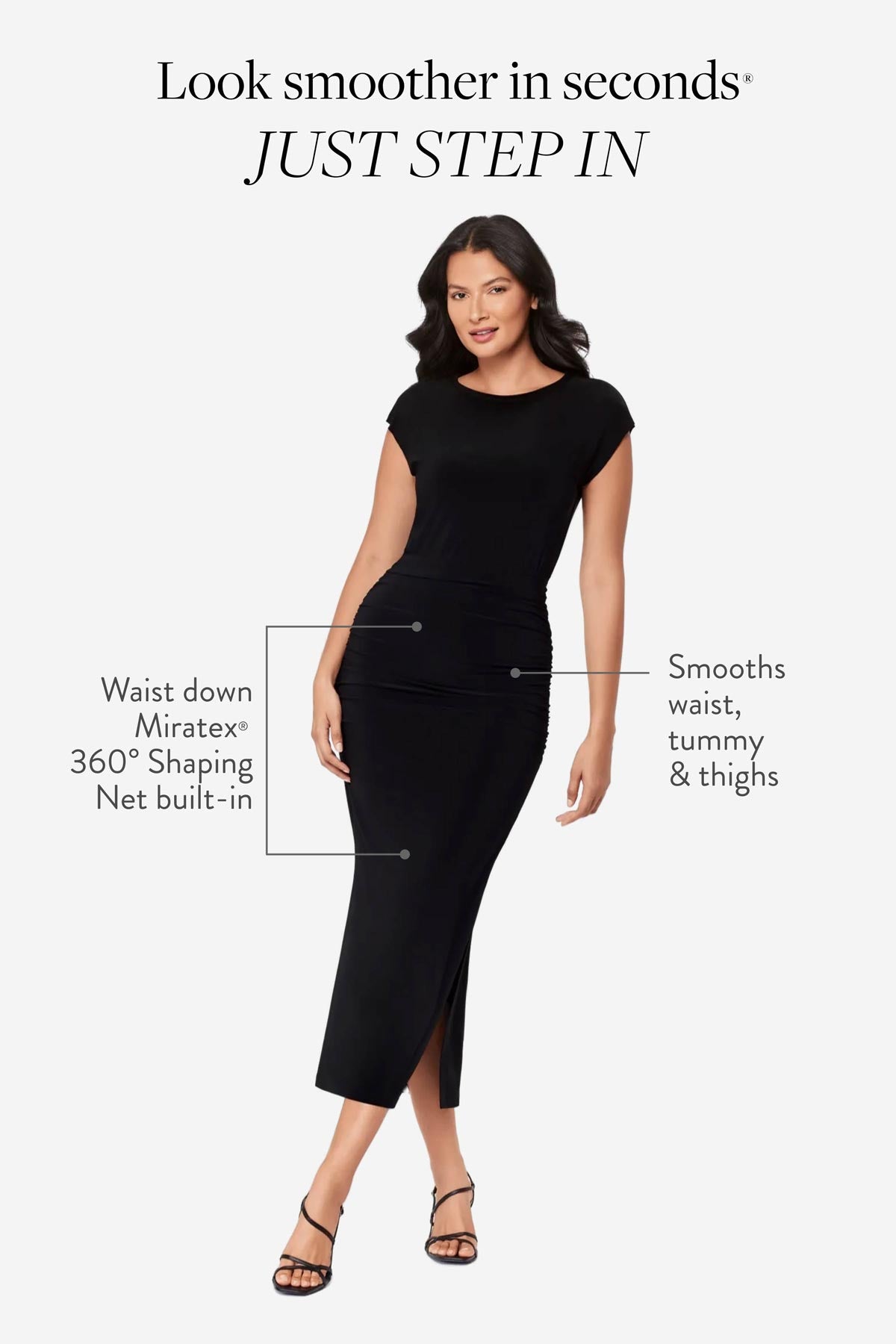 Miraclesuit Black Body by Cali Shaping Dress in Black